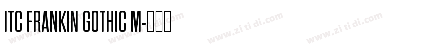 ITC FRANKIN GOTHIC M字体转换